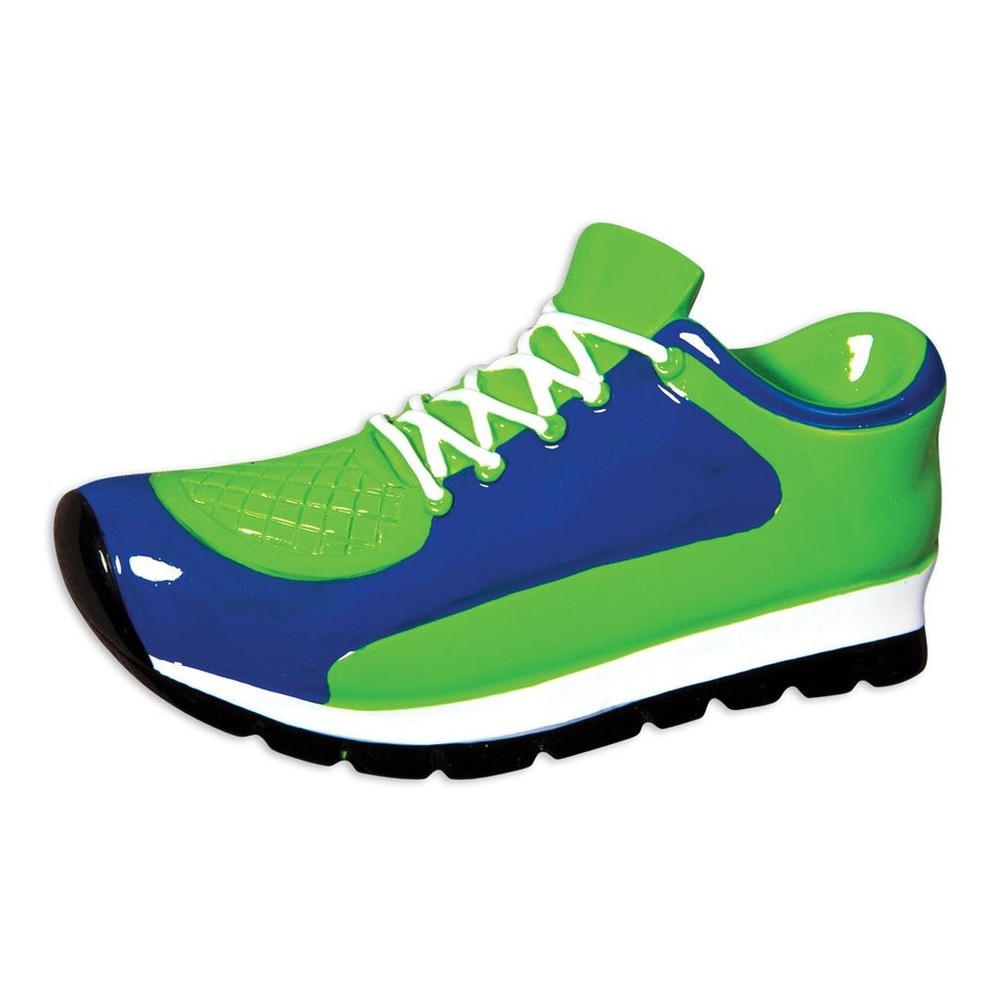 Sports SNEAKER Green Personalized Christmas Tree Ornament