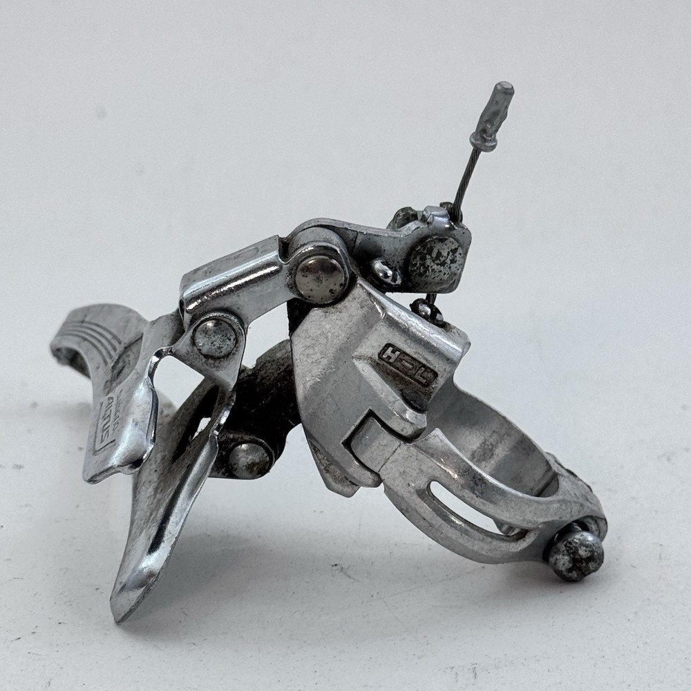Vintage Shimano Altus Front Derailleur Clamp On Bottom Pull Double Silver A74
