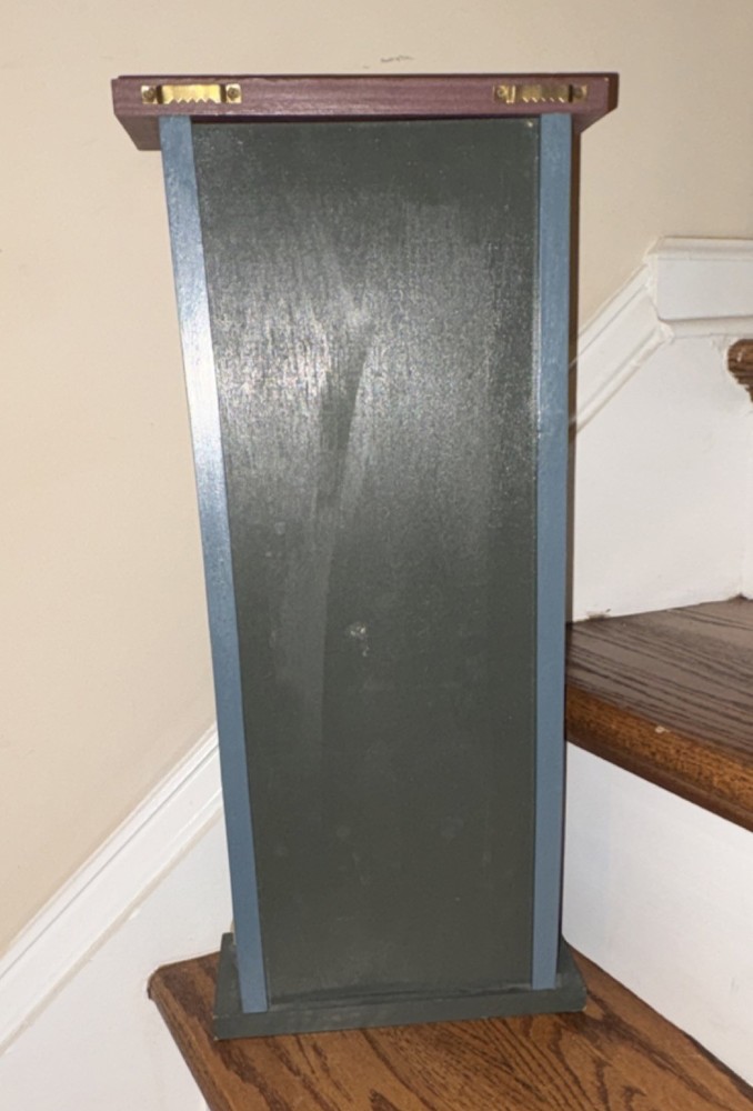 Rustic Wood Wall Mounted Mail Letter Holder Post Office 2 Compartment