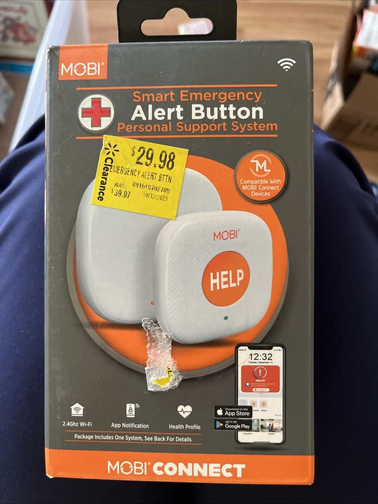 MOBI Smart Emergency Alert Button, Personal Support System. #70278