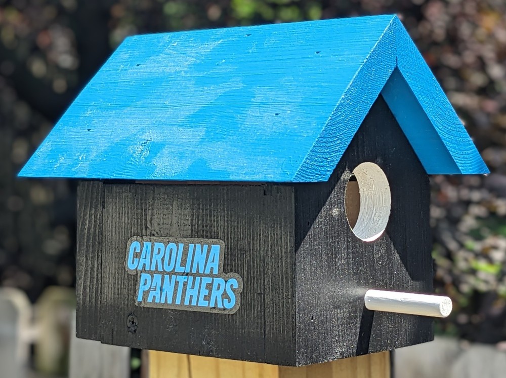 Carolina Panthers Bird House