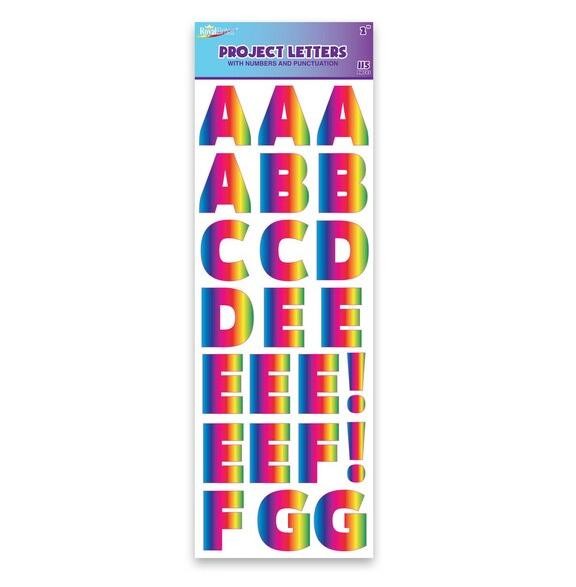 Royal Brites Rainbow Holographic Project Letters, 115 ct