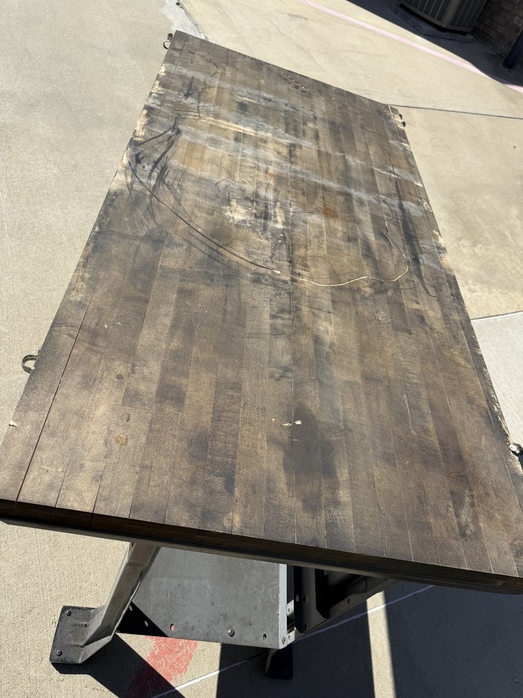 Heavy-Duty Industrial Workbench – Solid Wood Top – 60” x 30”