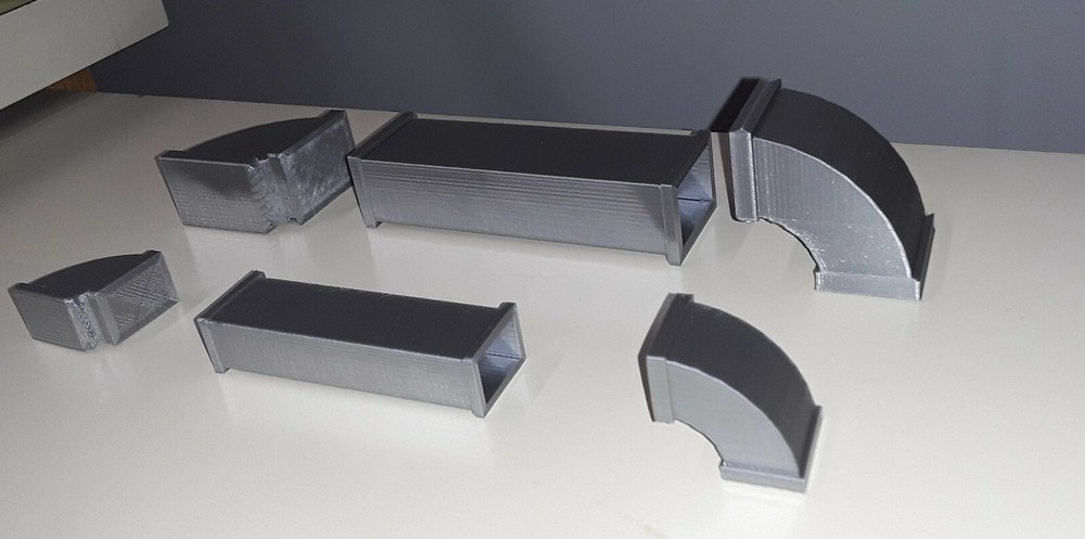 ventilasion duct for garage diorama scale 1/18 for one piece only