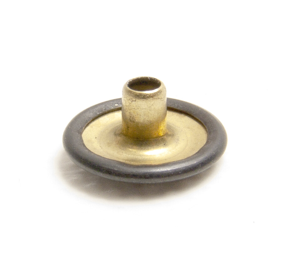 Snap Cap, Black Oxide Coated Brass w/ 3/16" Post - Cap Only - Select Quantity