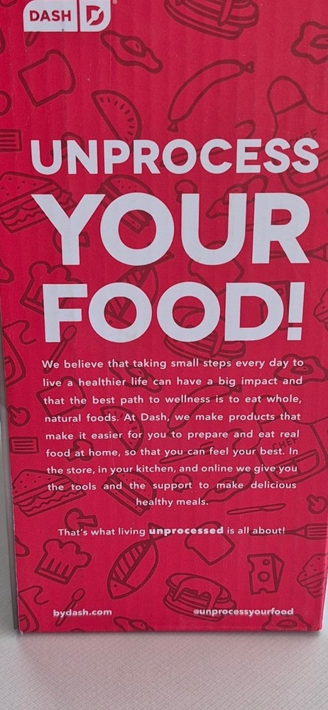 Dash Mini Maker Waffle Iron 4" Non-Stick Cooking Surface Red Compact Design