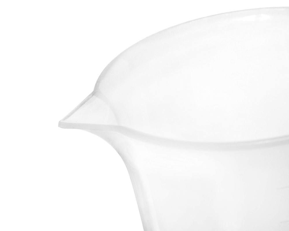 Plastic Pitcher, 2000mL (2L) - Molded Graduations - Chemical Resistant & Auto...