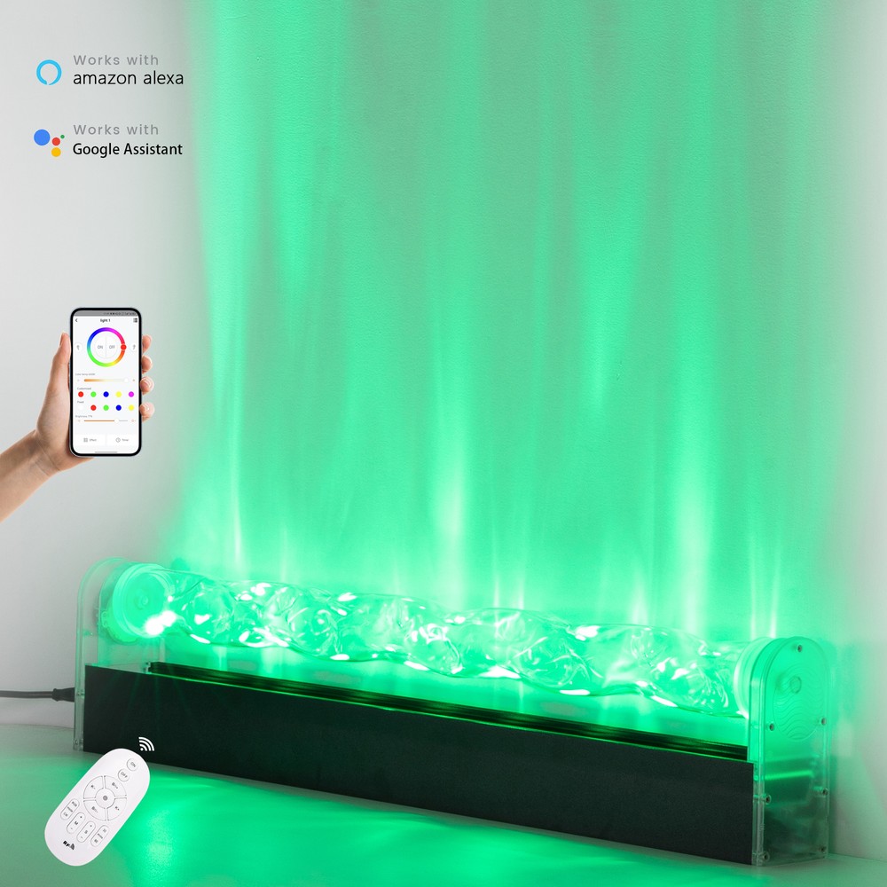 RGBW LED Ocean Wave Light Projector,Multi Dynamic Effect Wash Wall Light Ambient