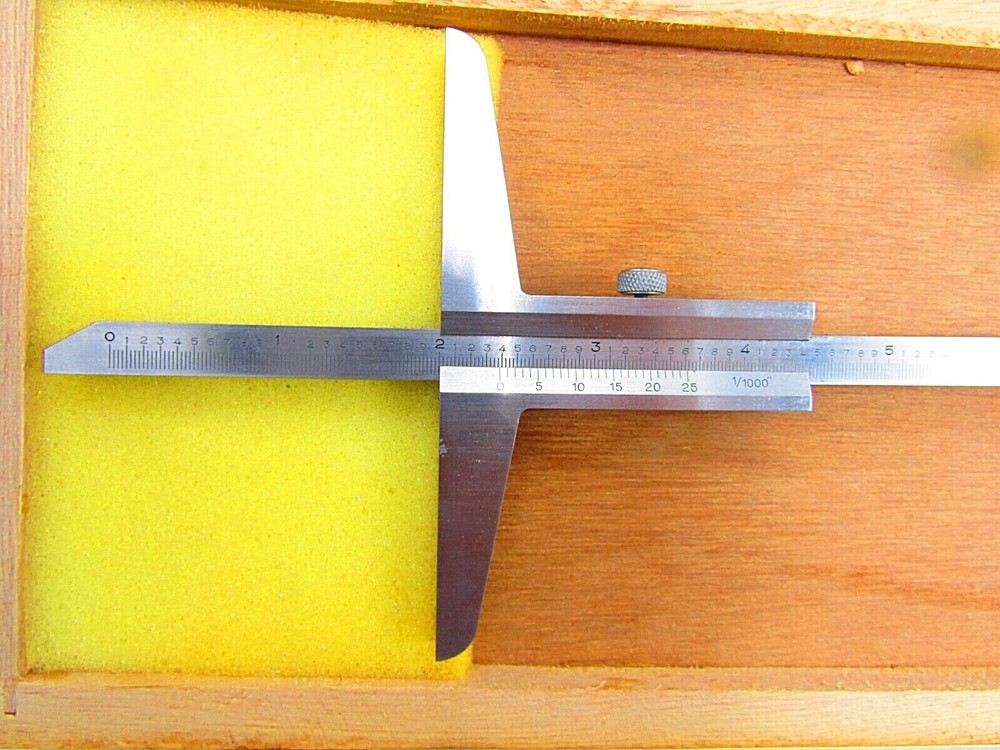 Depth Vernier Caliper, 8"