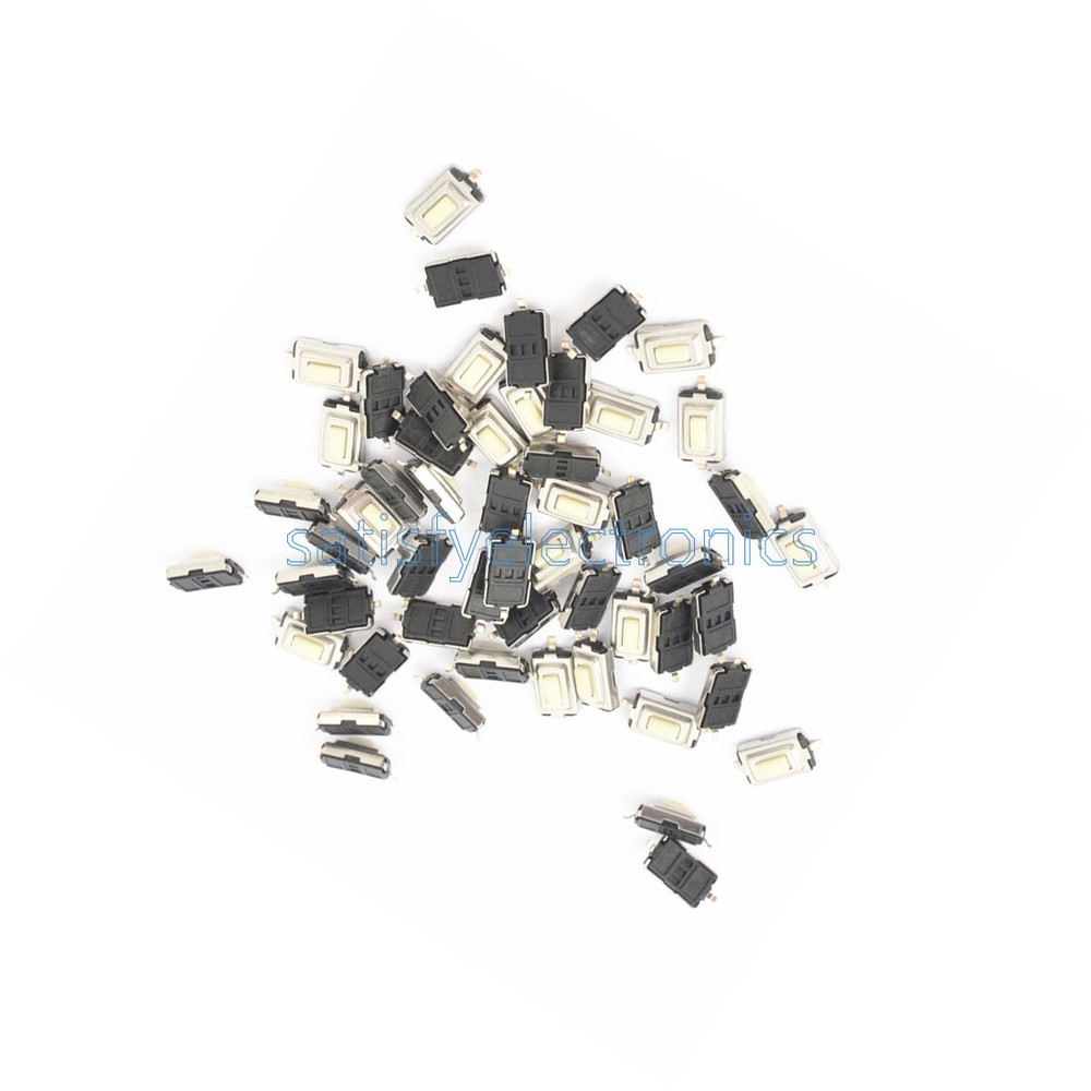 200pcs 3X6X2.5mm Tactile Push Button Switch Tact Switch Micro Switch 2-Pin SMD