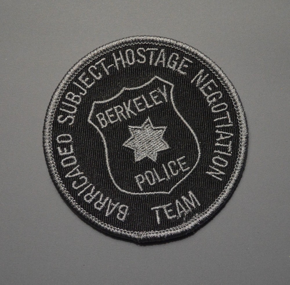 Berkeley CA Police Hostage Negotiation Team Subdued Patch #1 ++ Mint CA