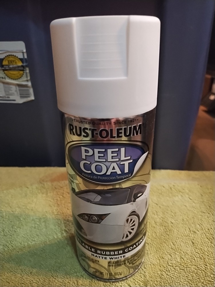 Rust-Oleum Peelable Rubber Coating Matte White 11 Oz 318347