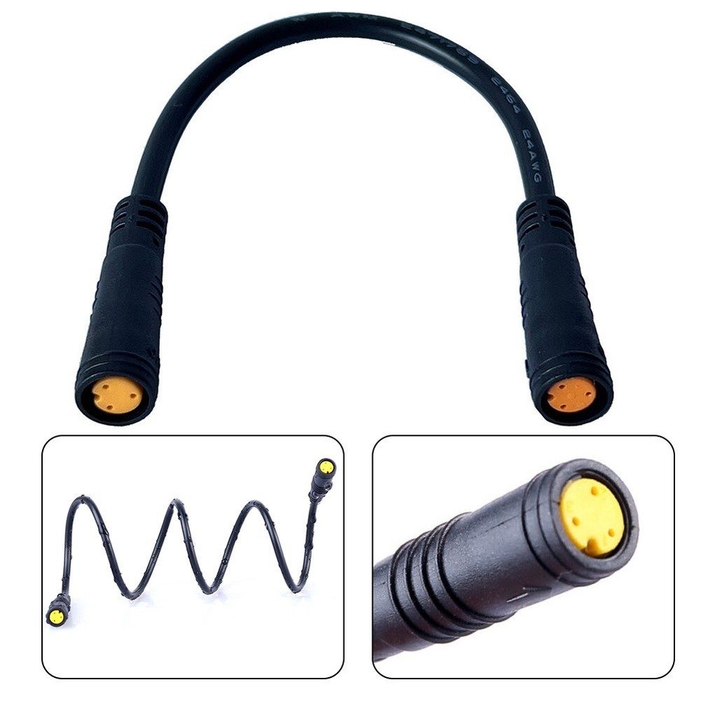 EBike Sensor Extension Cable Waterproof 17cm Black Easy To Be Installed