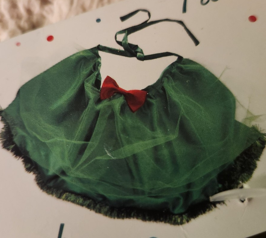 Green And Red One Size Adjustable Tutu Apron