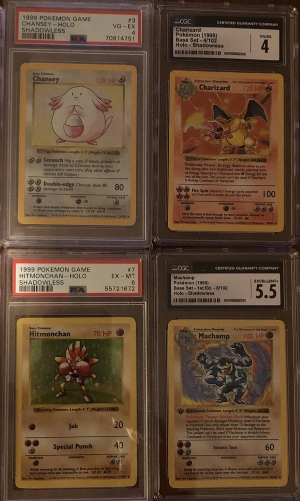 Base Set Complete All Shadowless Holos Near Mint Blastoise
