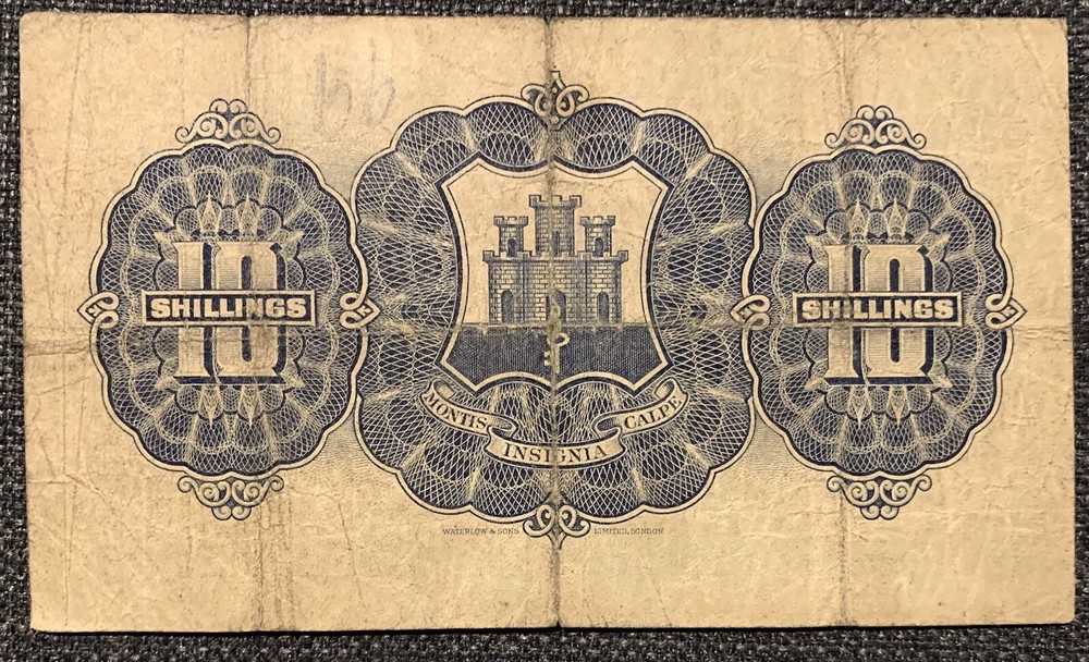 1942 GIBRALTAR One Pound £1 & 10 Shillings notes