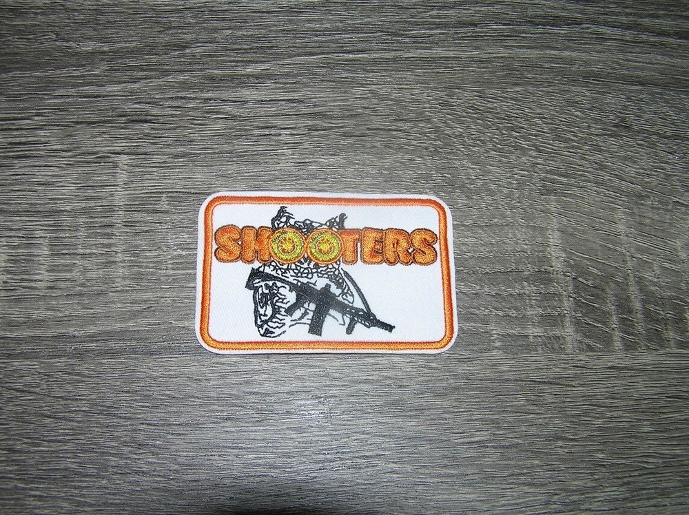 Shooters Embroidered Iron on Patch 3.25" x 2.25"