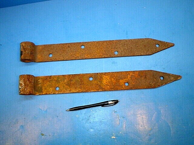 PAIR ANTIQUE STRAP HINGES