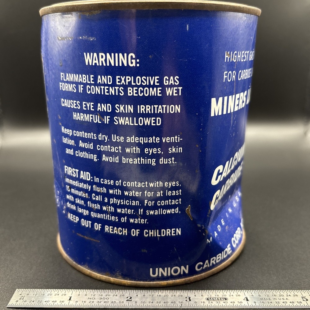 Vintage Union Carbide Mining Tin Sealed