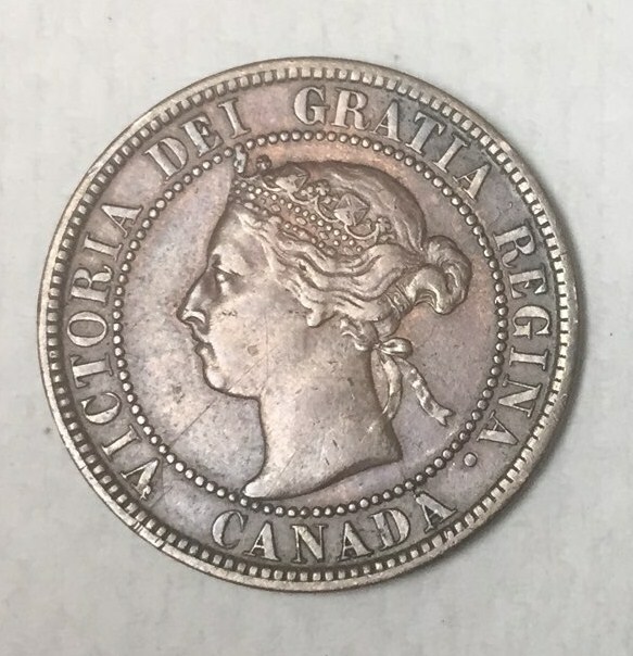 Canada 1893 Large Cent 1c Nice Choice large cent coin, high grade