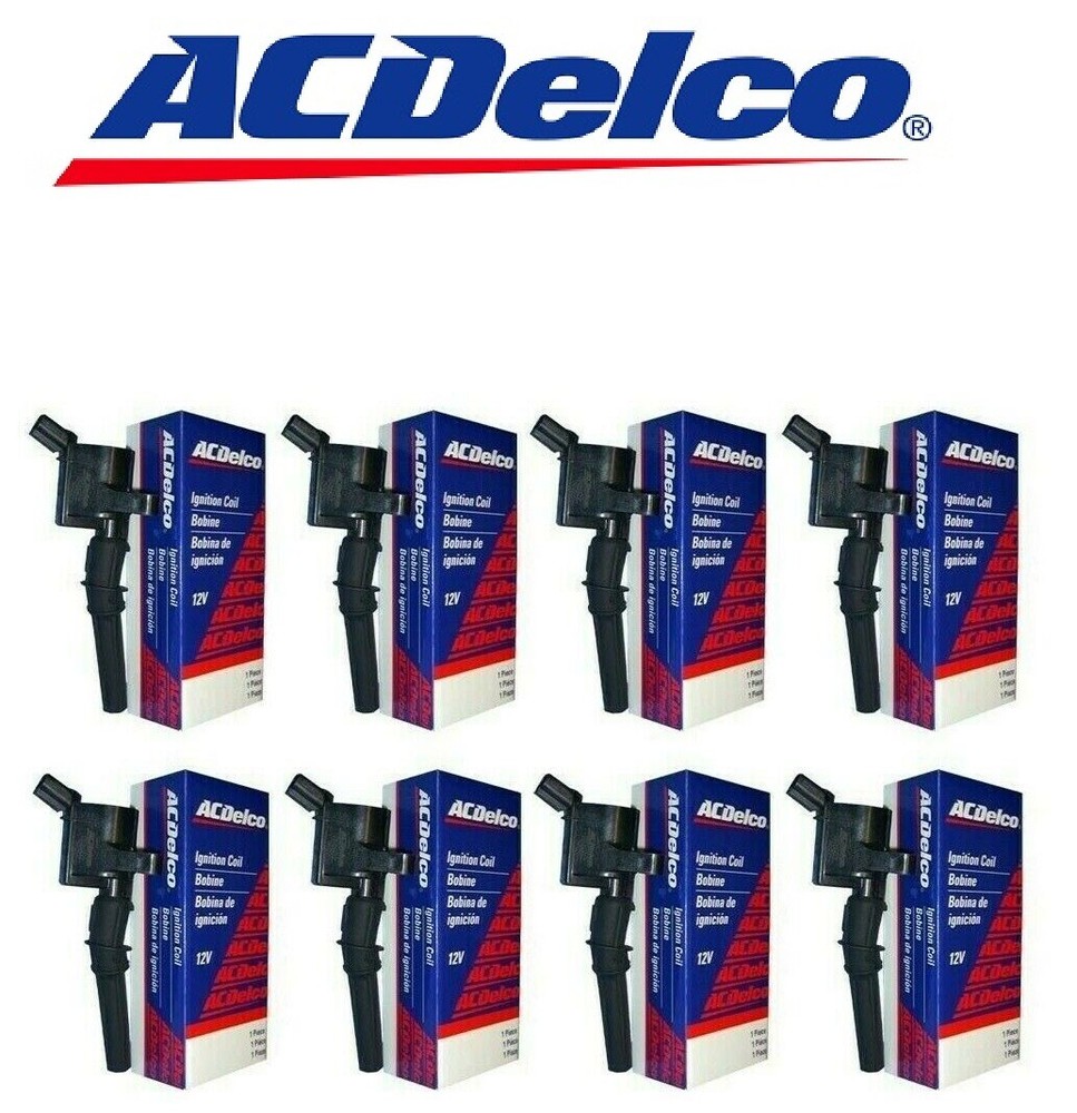 8+AC DELCO Ignition Coils For 2000-2010 FORD E-450 V8 5.4L