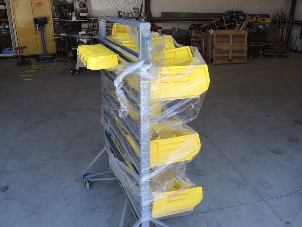 Mobile bin rack