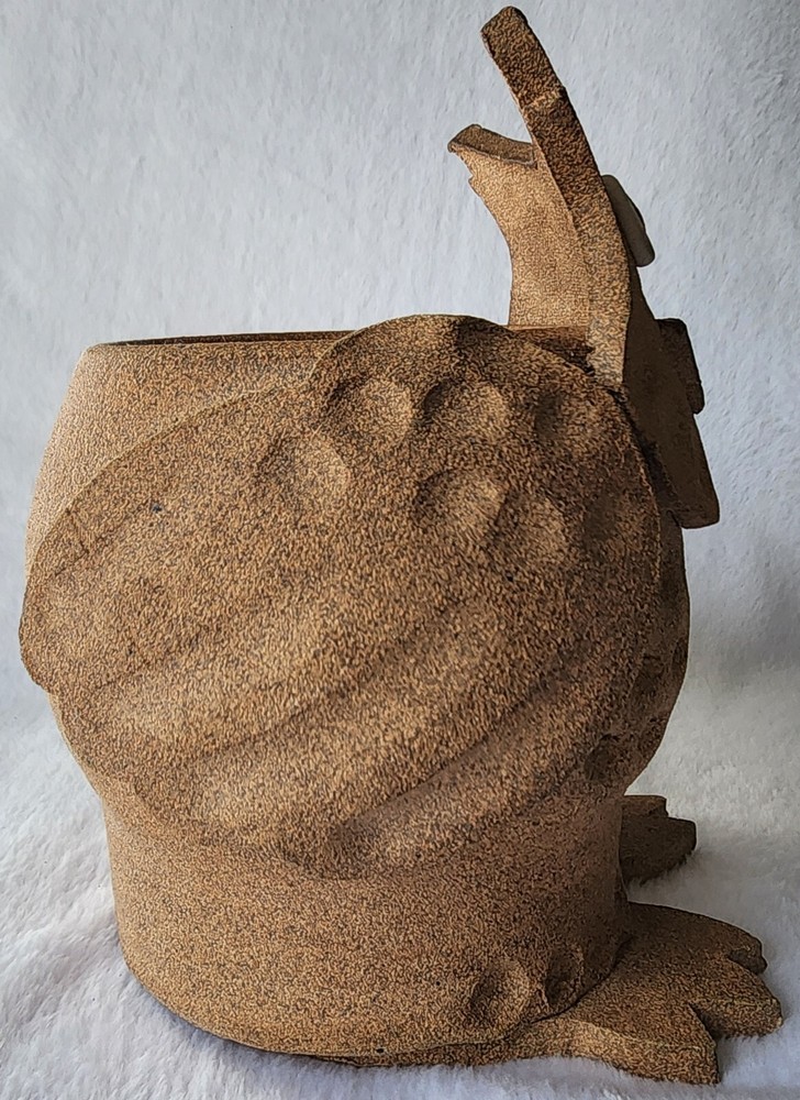 Handcrafted Clay/Pottery Owl Planter Pot Decor