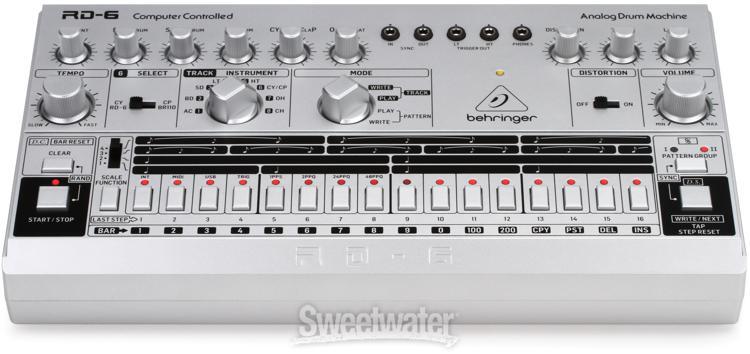 Behringer RD-6-SR Analog Drum Machine - Silver
