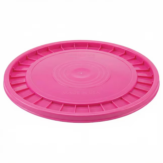 Project Source 5-gallon Pink Plastic Bucket lid