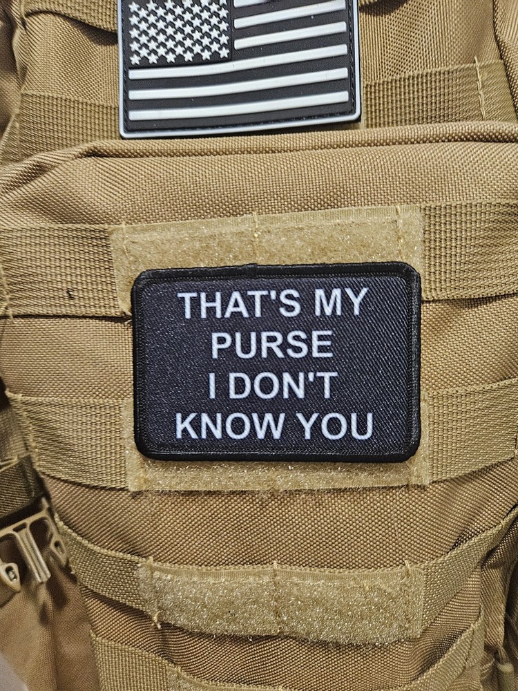 That's my purse meme 2"x3" hook & loop funny patch