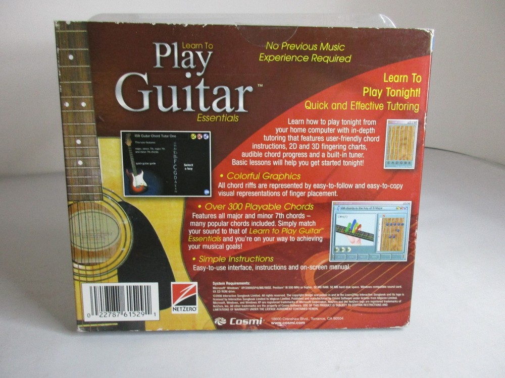 Learn To Play Guitar: Essentials (PC CD-ROM 2011) Windows Software