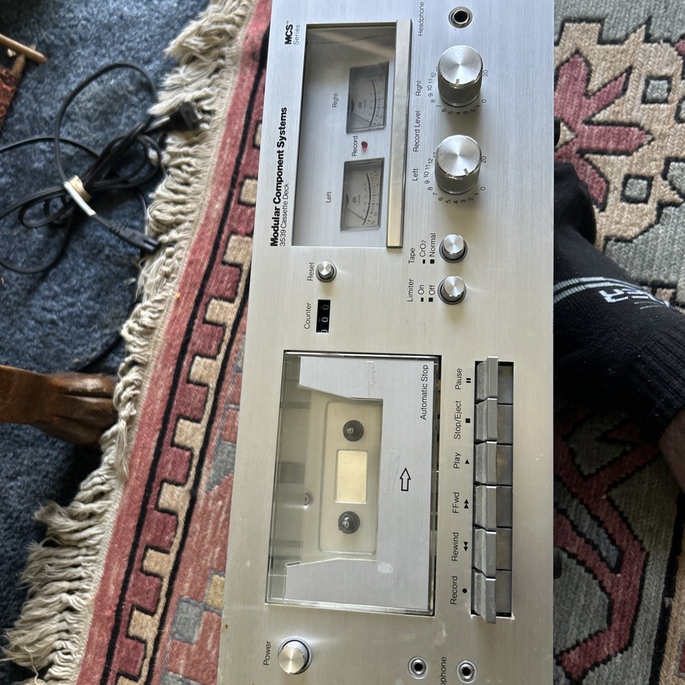 Modular Component System Stereo Cassette Tape Deck MCS 3539 Vintage TESTED