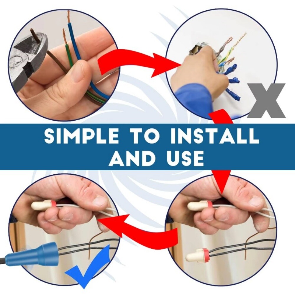 5PCS Wire Stripping Twisting Tool, Electrical Drill Stripper Cable Nut Twister