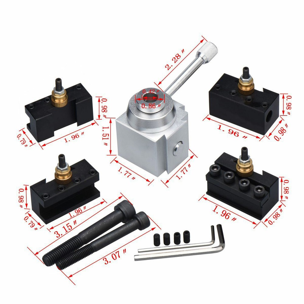 120034 Holders Multifid Tool Holder Tooling Package Lathe Quick Change Tool Post