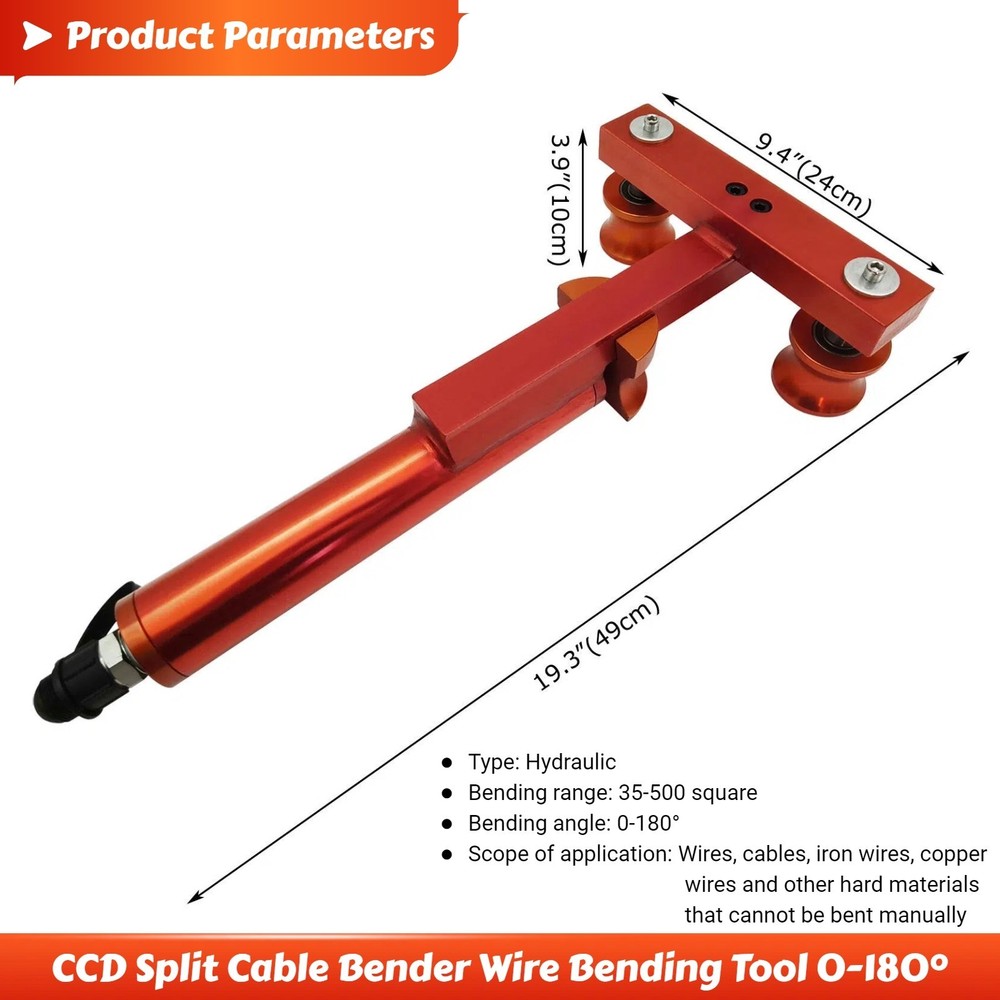 CCD Split Cable Bender Wire Bending Machine 0-180° 35-500 Square