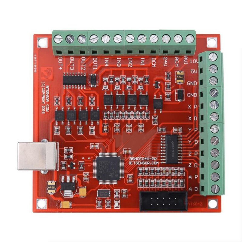 USB-MACH3 100Khz Breakout-Board 4 Axis Interface For CNC Motion Controller
