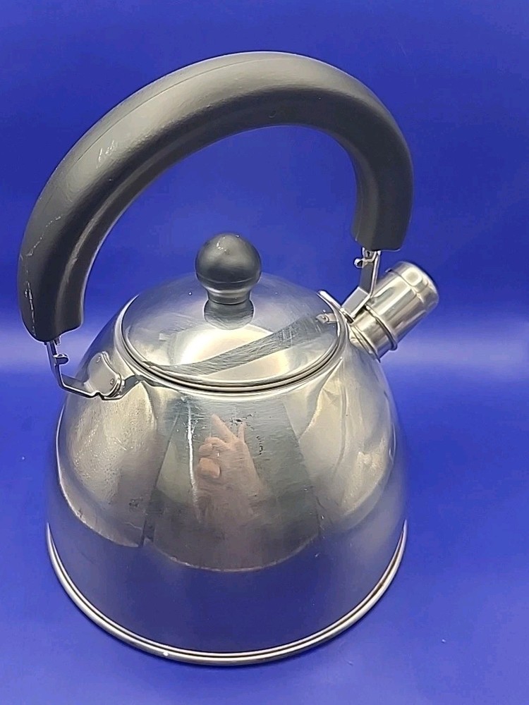 Oneida Stainless Tea Kettle Immaculate 2 Qt Clean Glossy