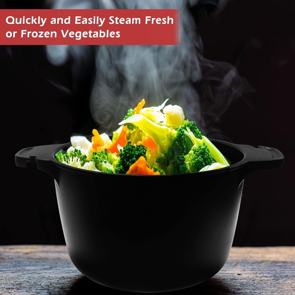 Pαmperεd Chεf Large Micro Cookware 2 Quart, Microwave Steamer for Vegetables,...