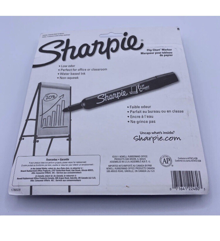 Sharpie Flip Chart Markers 8 Pack with Bullet Tip