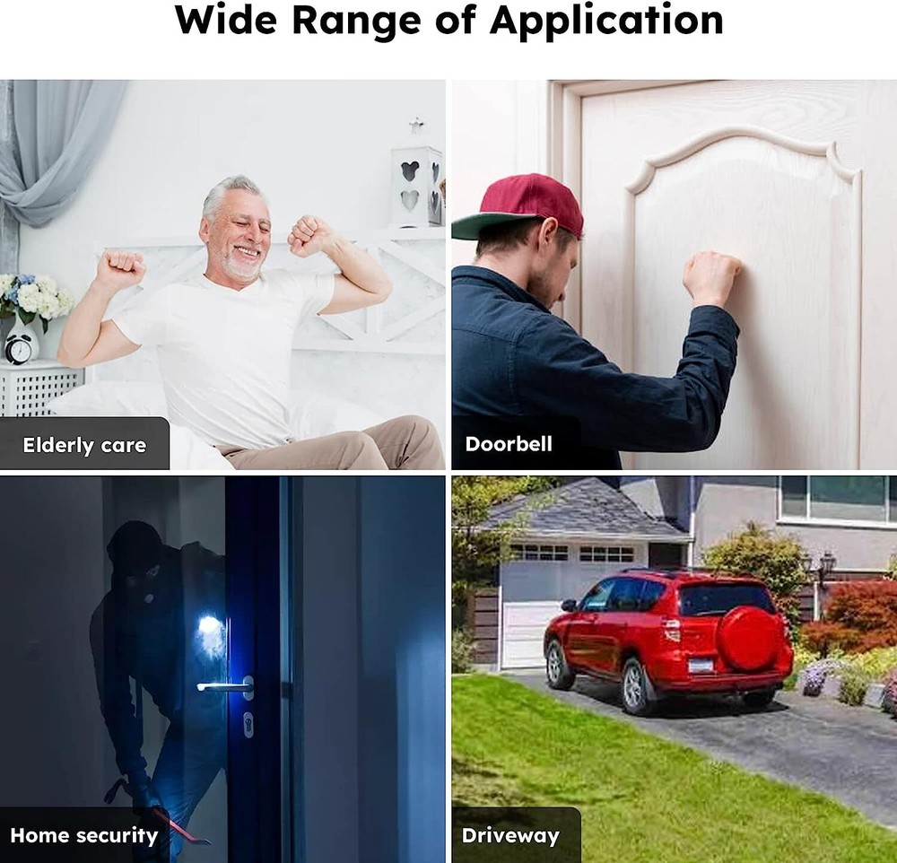 Alarm 7-Piece Home Security Kit – Wireless System With Motion Sensor & Keypad US