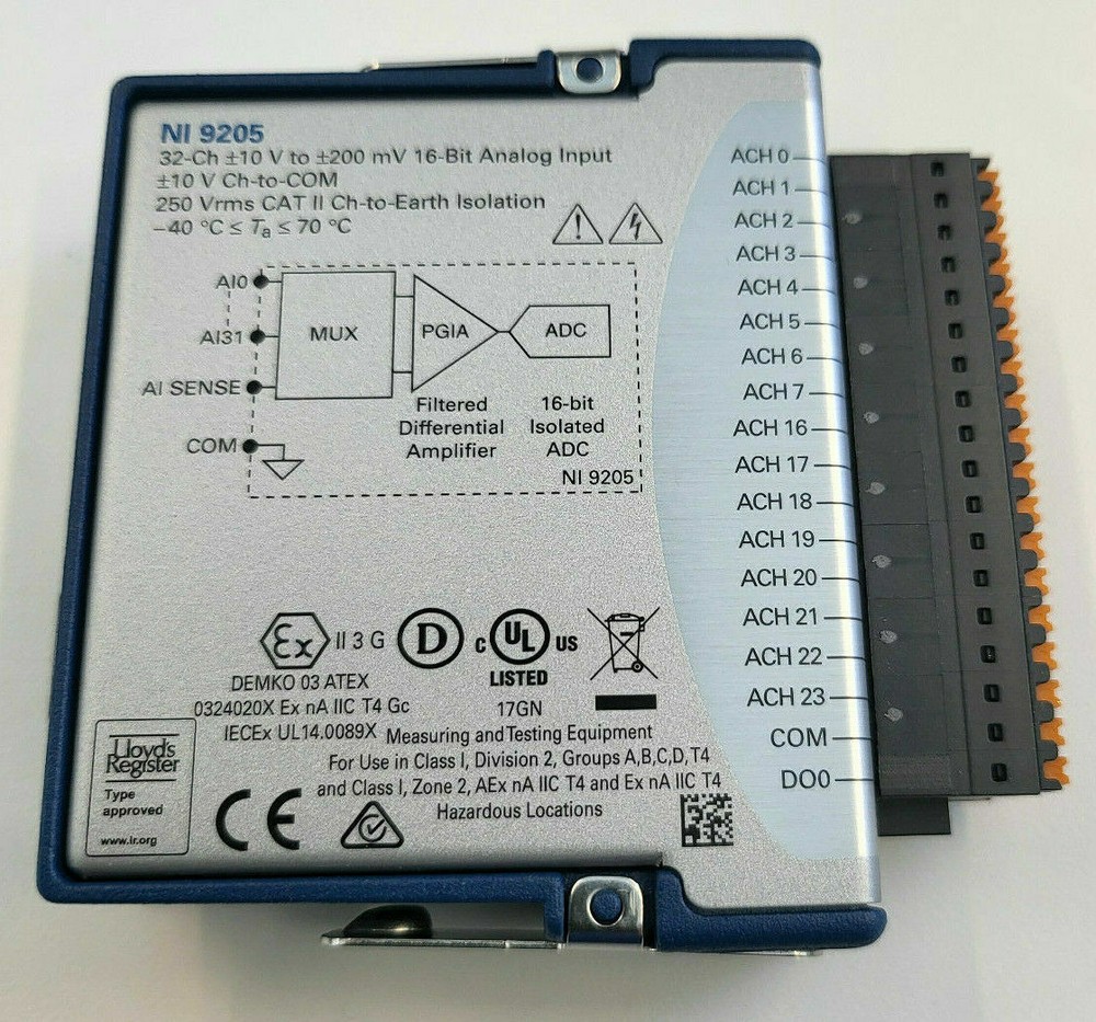 National Instruments NI-9205 NI 9205 cDAQ Analog Input Module, 32 Channels
