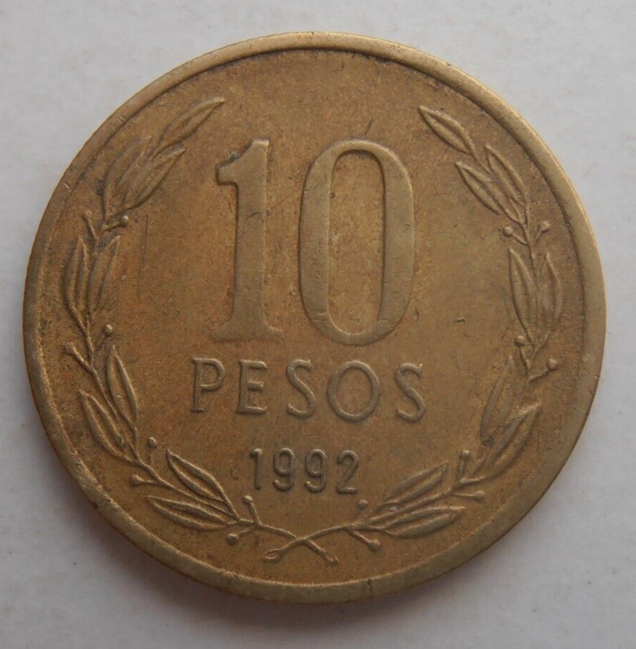 CHILE 10 PESOS 1992