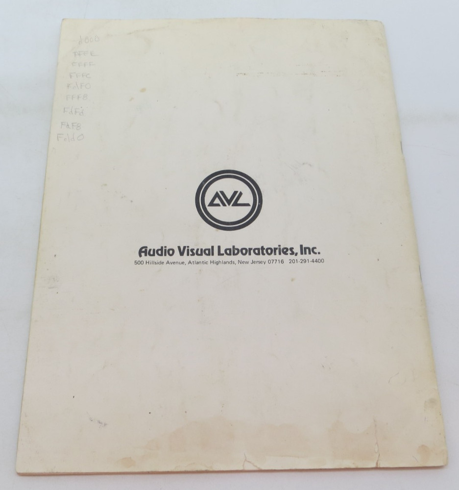 ShowPro V Version B Multi-Image AV Computer Operator's Manual vintage reference