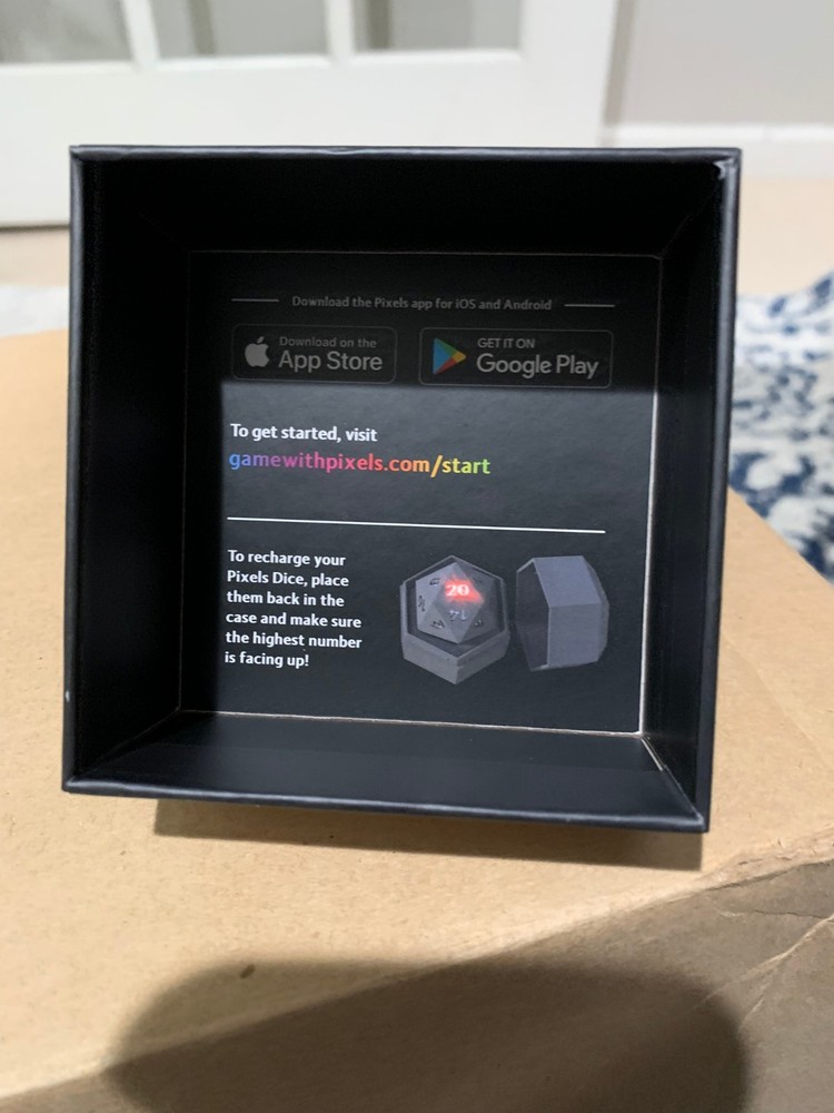 Electronic Dice - D20 (Midnight Galaxy) - RGB Polyhedral Dice, App-Controlled...