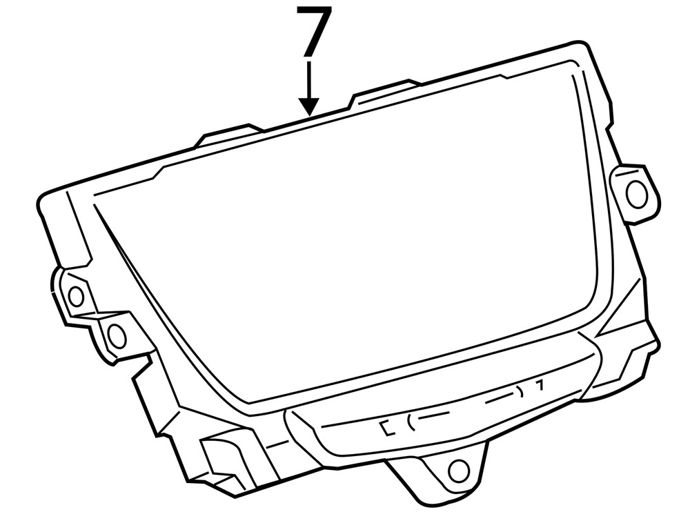CONTROL PANEL W/DISPLAY OEM 18-19 CADILLAC XT5 1YR WRNTY