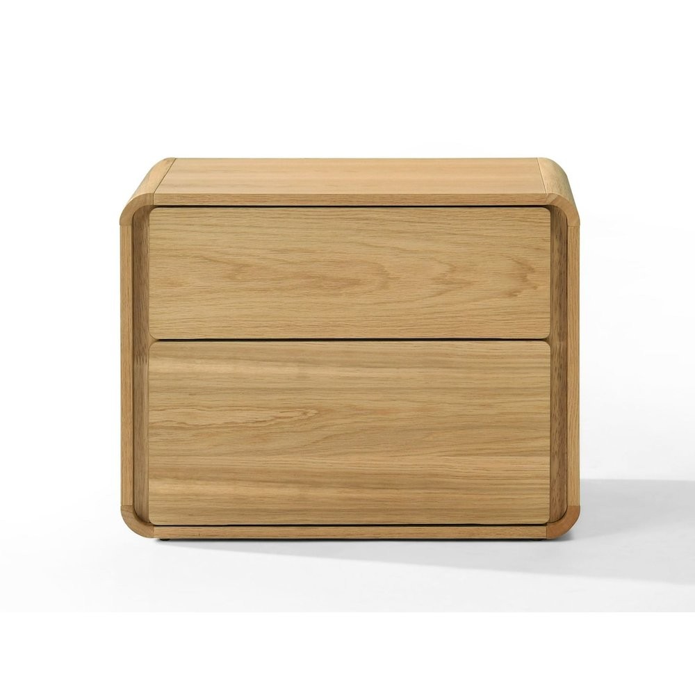 Modrest Dustin - Modern Natural Oak Nightstand