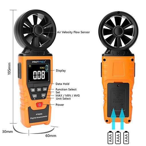 wind speed meter -Anemometer
