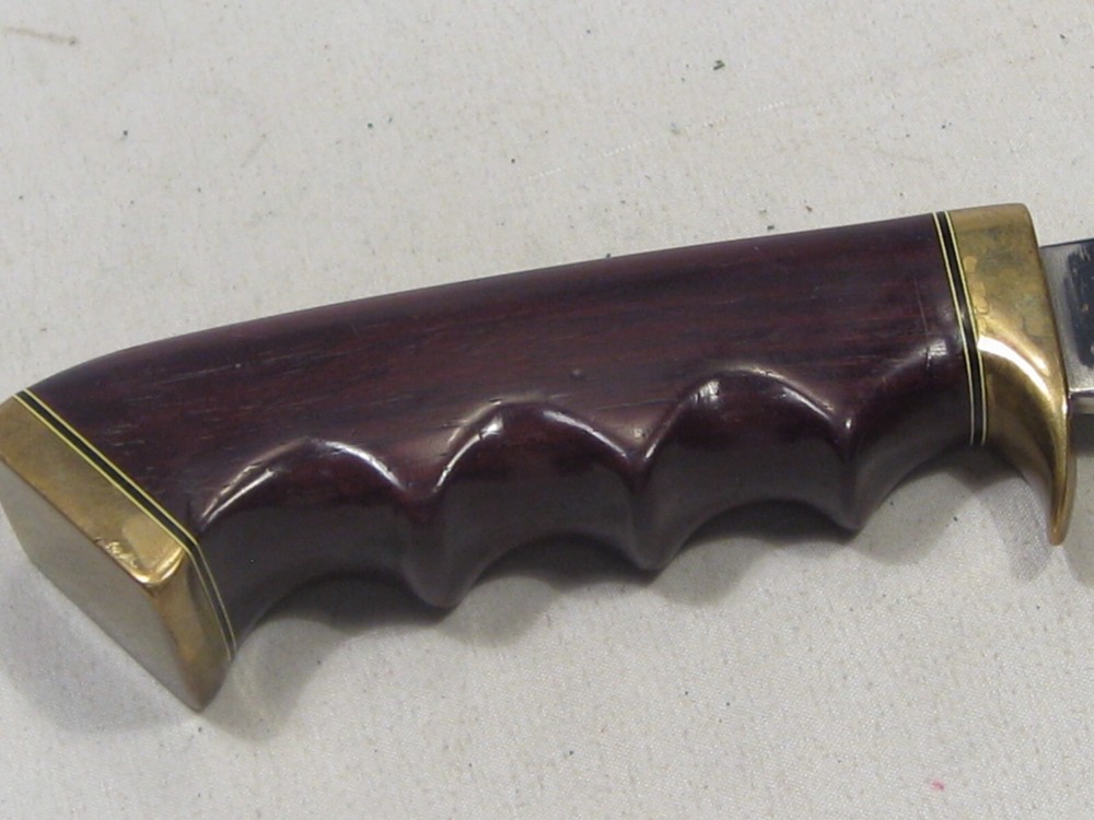Custom Handmade Fixed Blade Knife w/ SCHRADE Sheath. #40