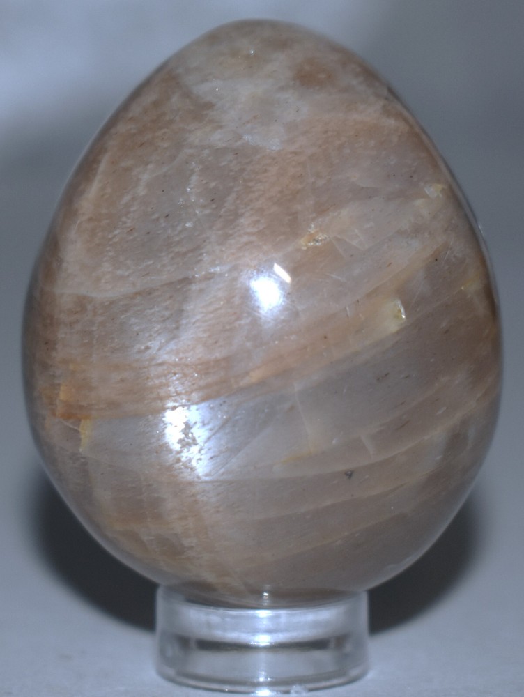 Beautiful Peach Moonstone Egg 1.75"/76 Grams
