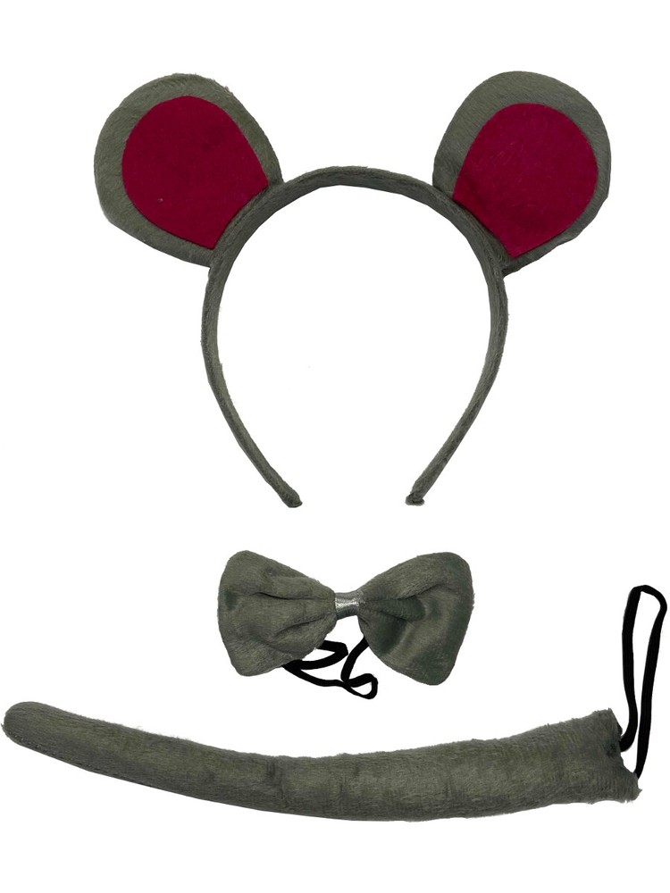 Fancy Gray Mouse Animal Costume Accessory Set